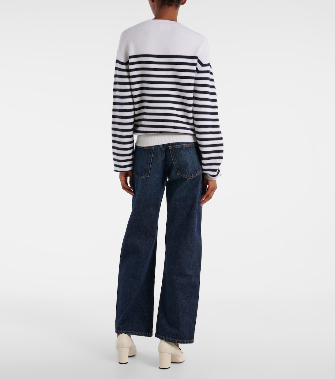 Pull Viola rayé en cachemire mélangé | Khaite
