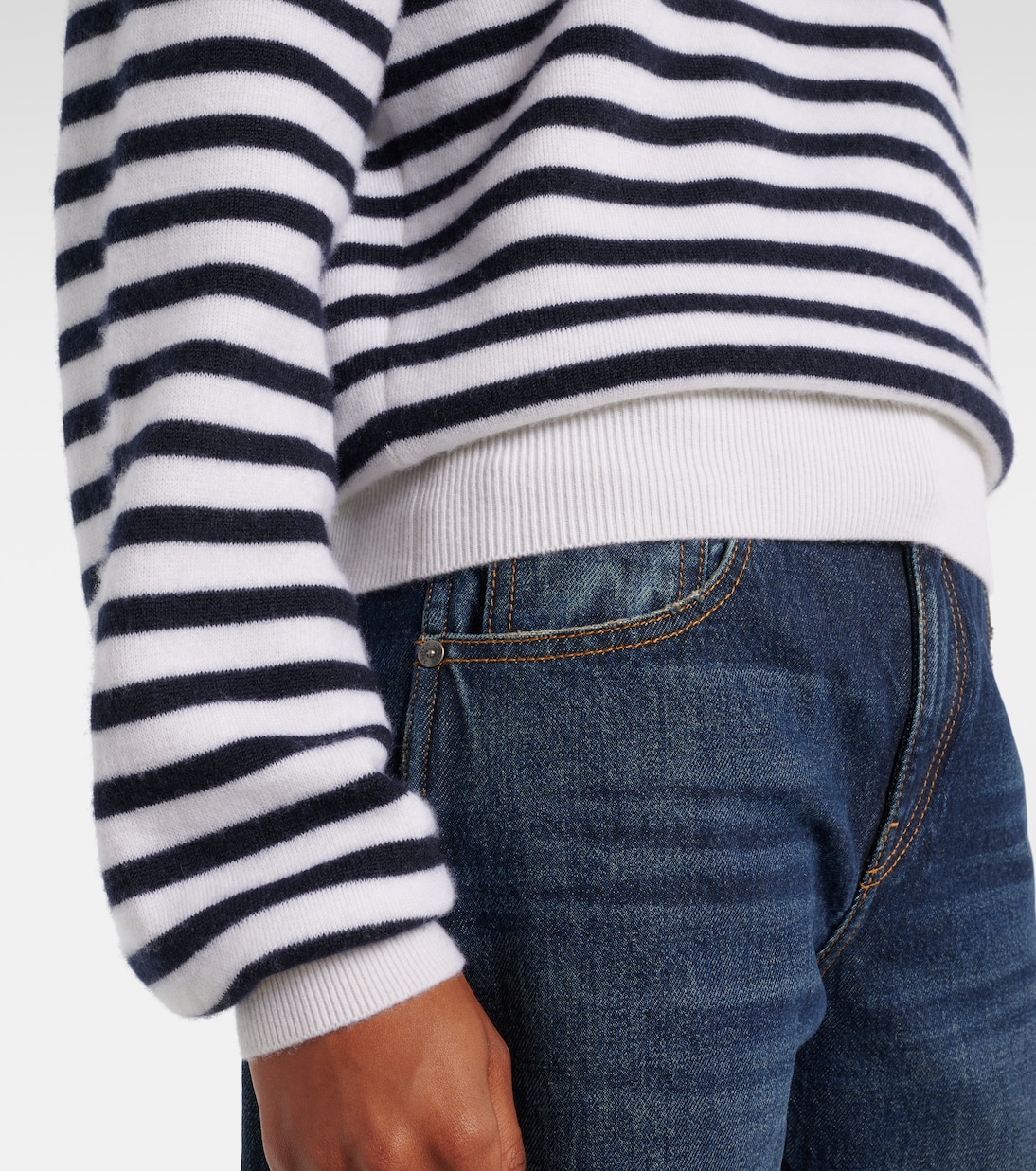 Pull Viola rayé en cachemire mélangé | Khaite