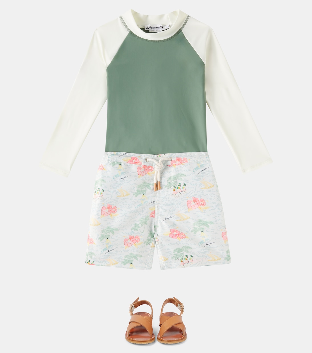 Shorts mare Ariel con stampa | Bonpoint