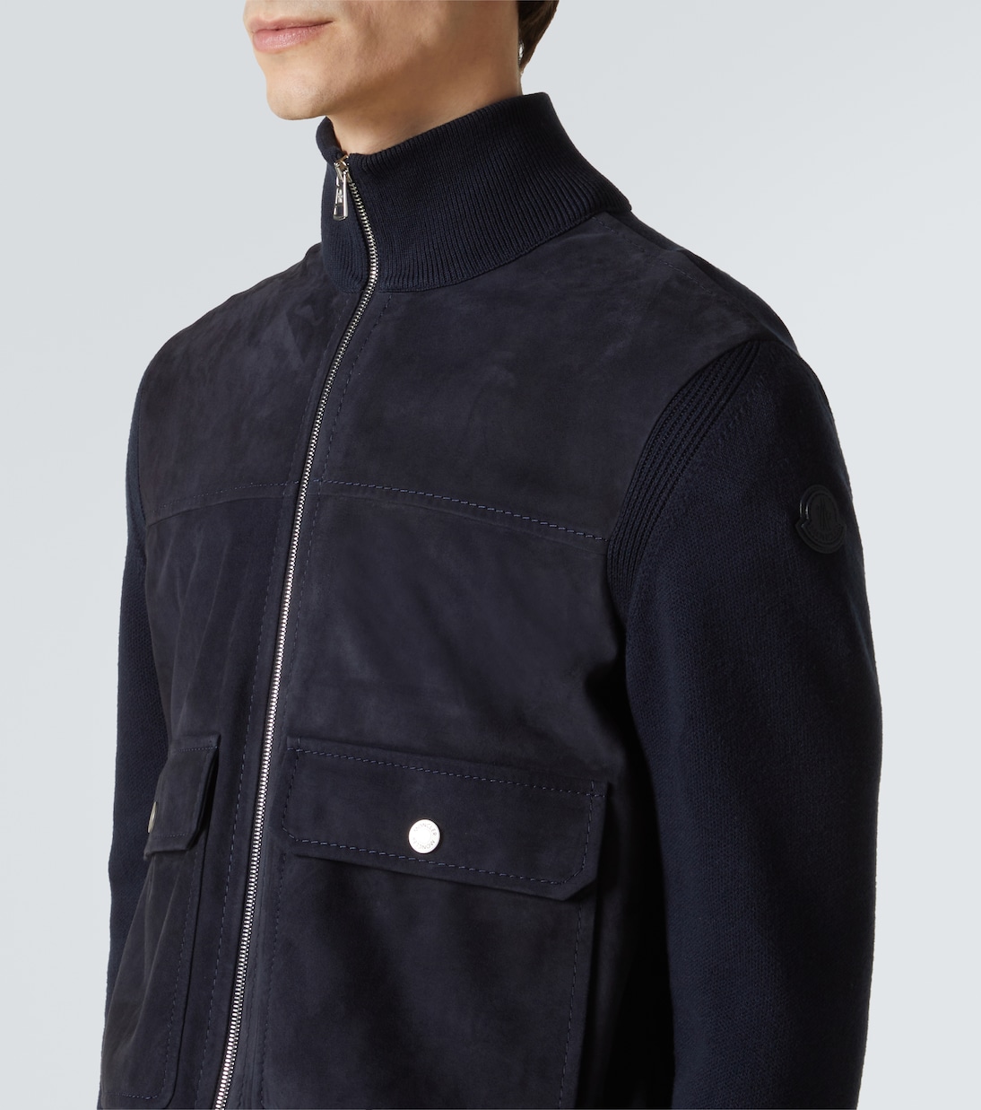 Jacke mit Veloursleder | Moncler