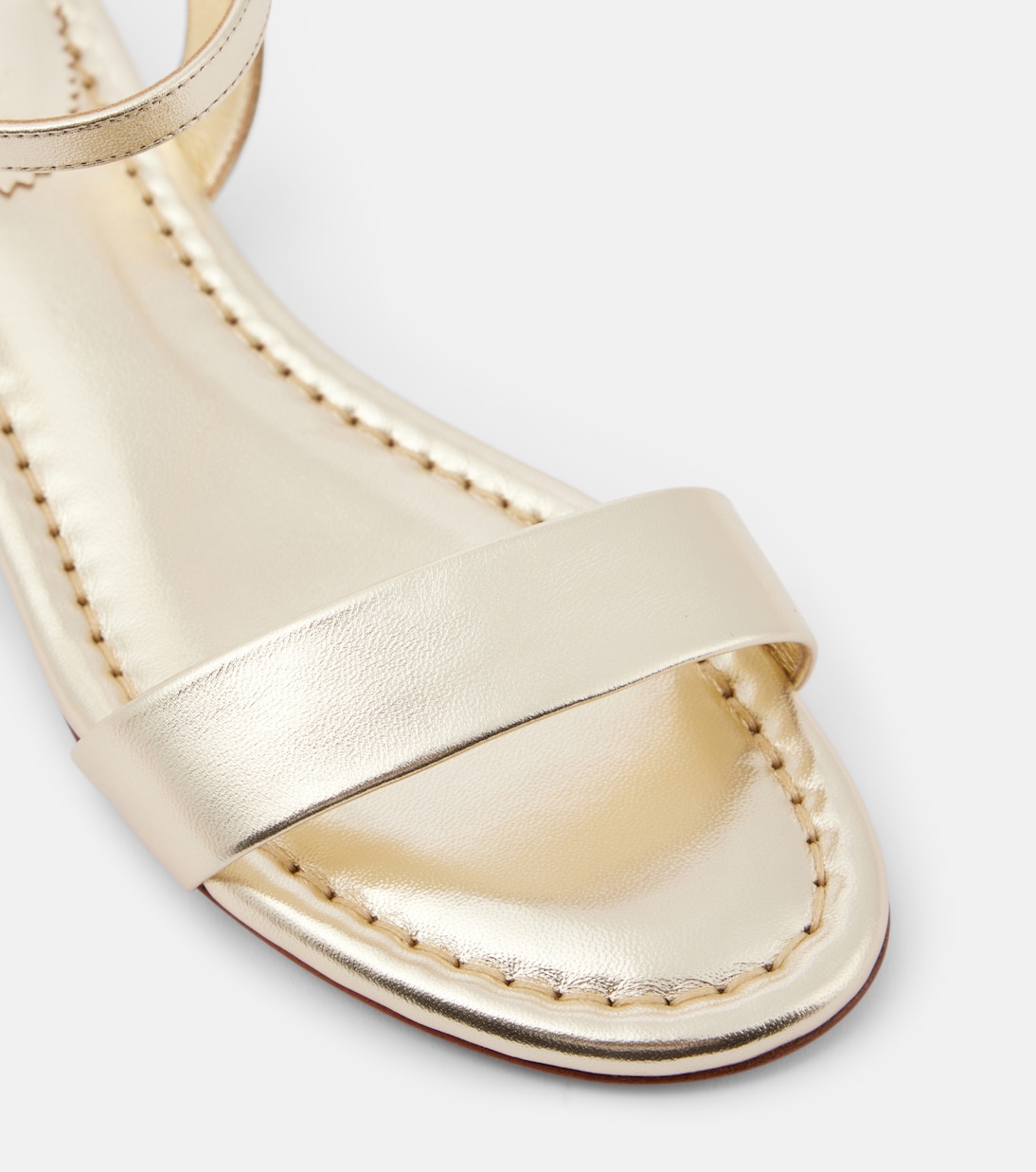 Scarpe sandali CHRISTIAN LOUBOUTIN Sweet Jane in pelle metallizzata per uno stile giovane e glamour