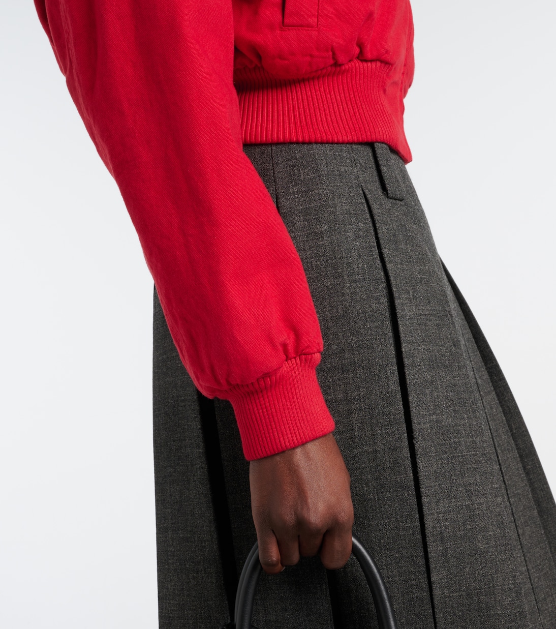 Bomber cropped in cotone | Prada