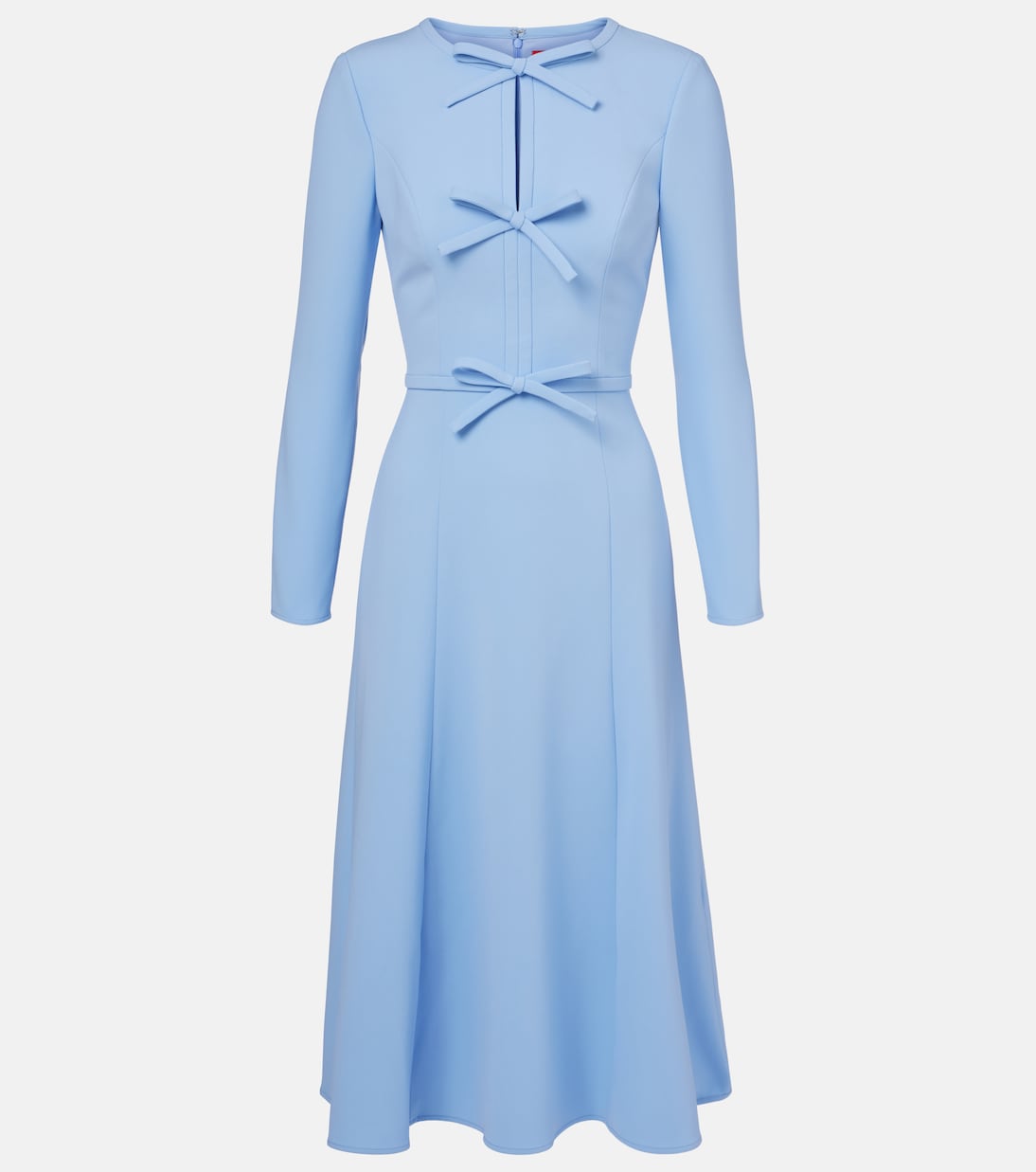 Abito midi in crêpe con fiocchi | Carolina Herrera