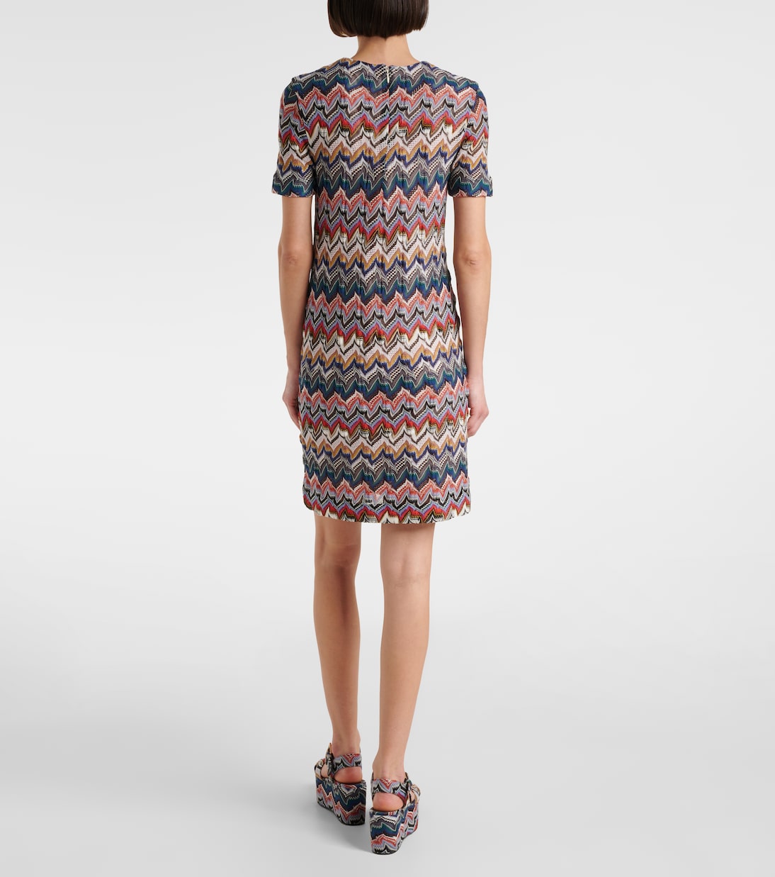 Zigzag lamé minidress | Missoni
