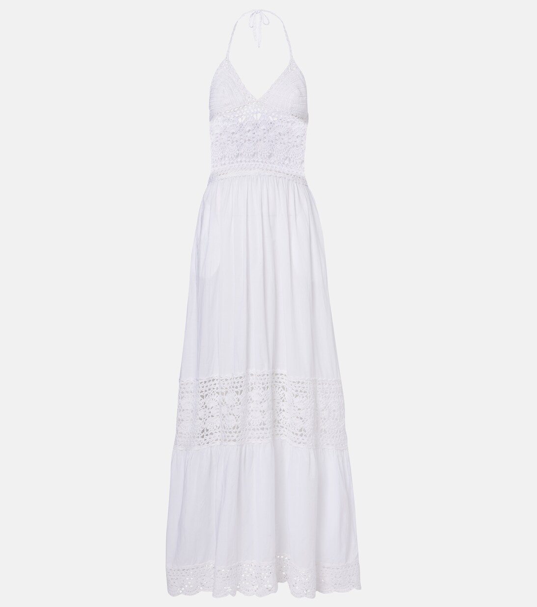 Maxikleid Filigree mit Häkelstrick | Anna Kosturova