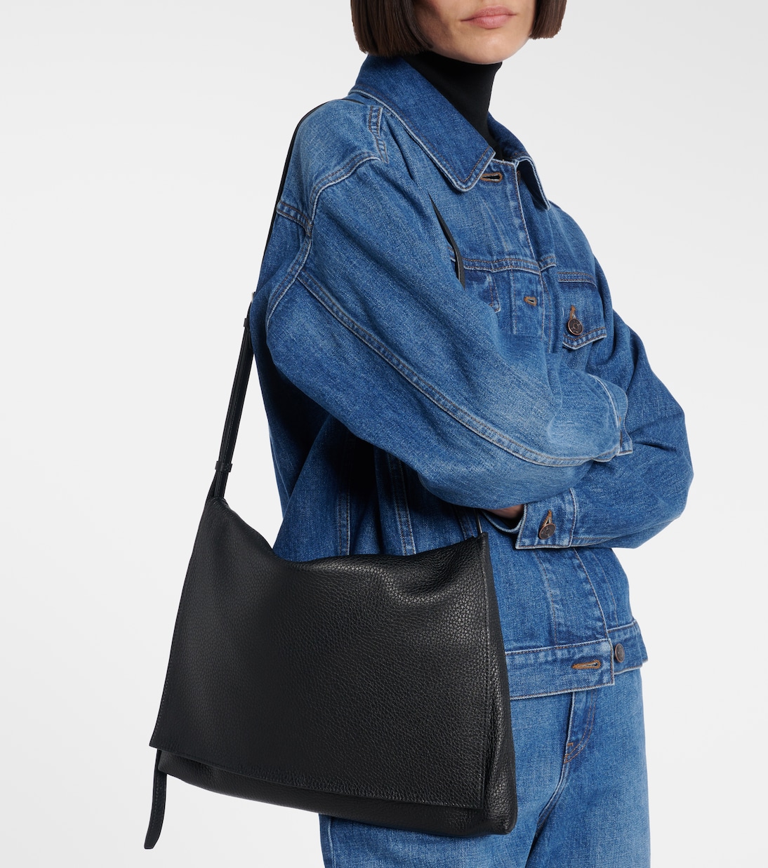 Nan leather messenger bag | The Row