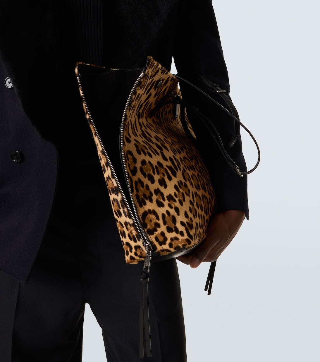 Cabas Atene en cuir façon poulain à motif léopard | Dolce&Gabbana