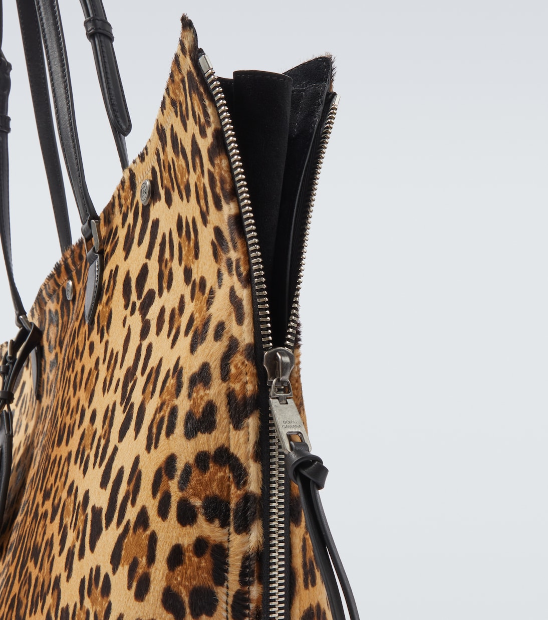 Cabas Atene en cuir façon poulain à motif léopard | Dolce&Gabbana