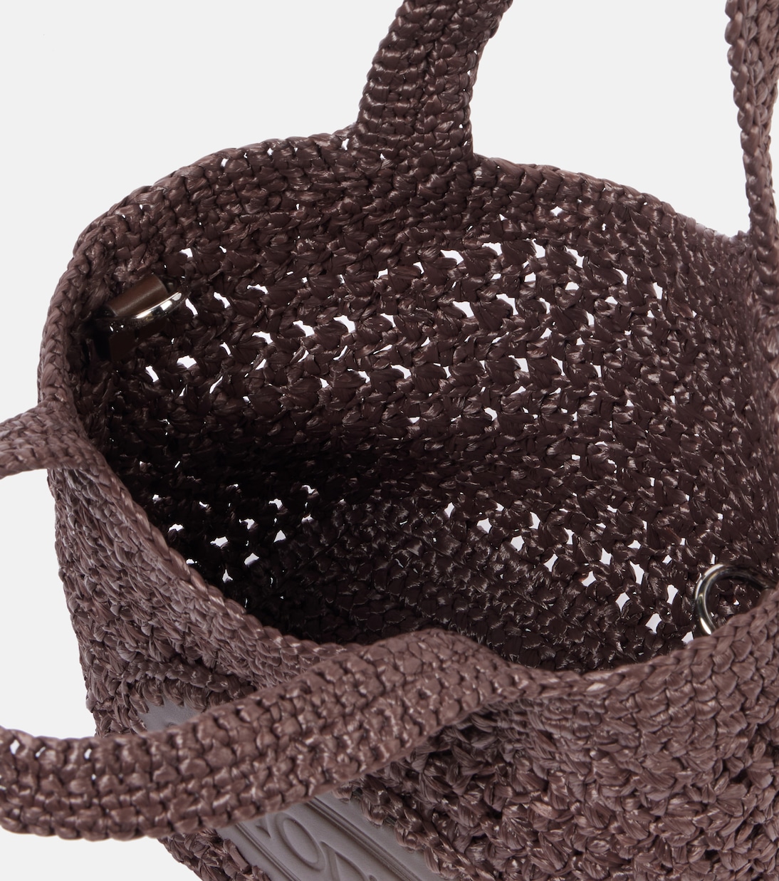 Borsa in rafia e pelle con logo | Tod's