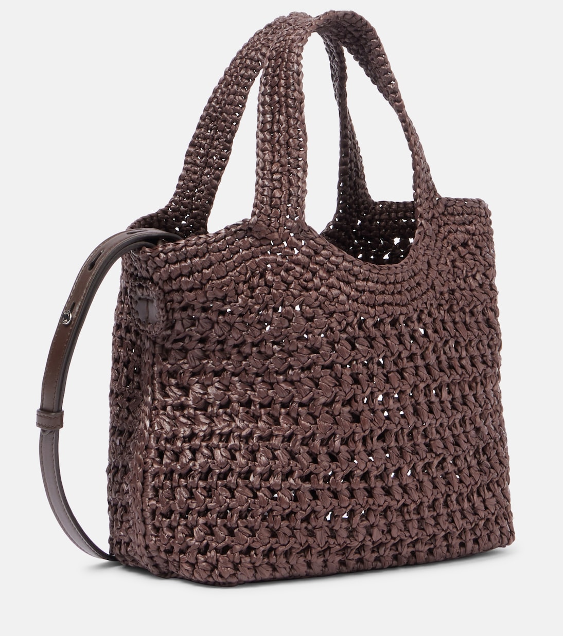 Borsa in rafia e pelle con logo | Tod's