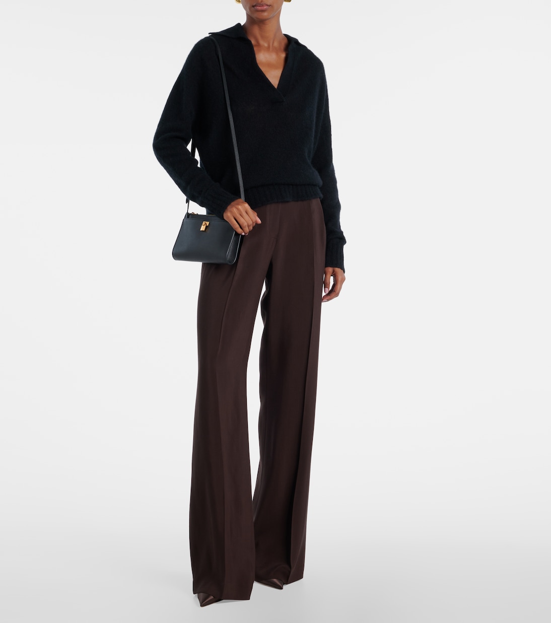Pleated high-rise wide-leg pants | Tom Ford