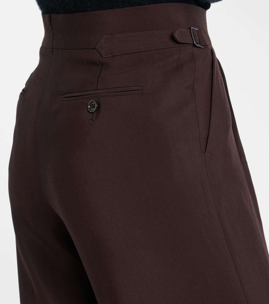 Pleated high-rise wide-leg pants | Tom Ford