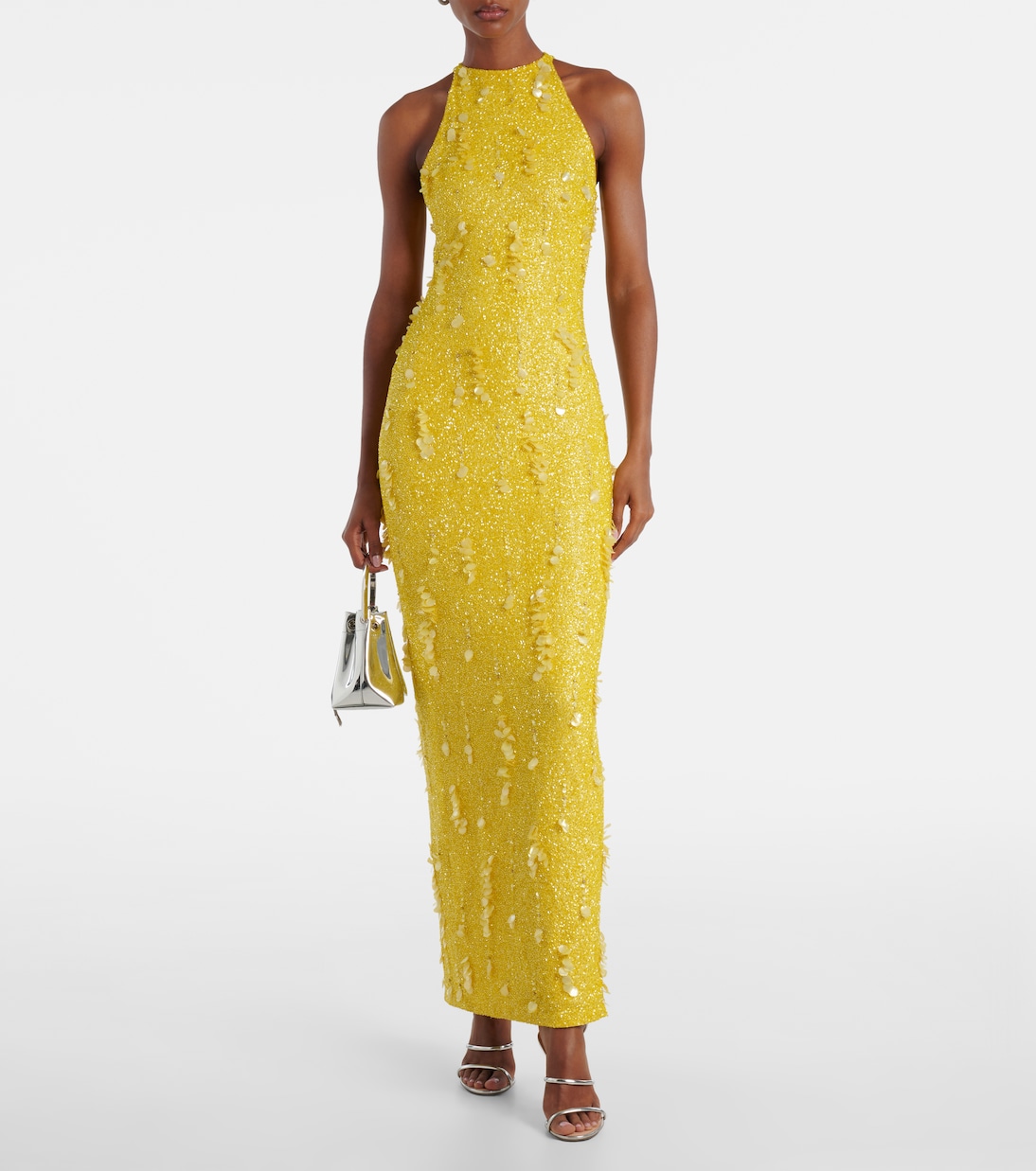 Robe Mimosa mit Pailletten | Clio Peppiatt