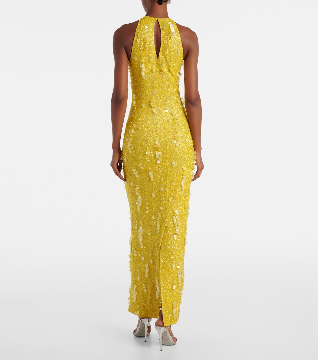 Robe Mimosa mit Pailletten | Clio Peppiatt