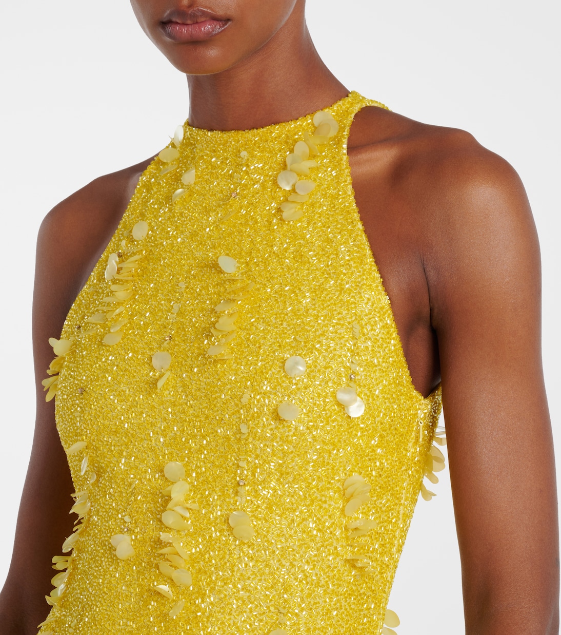 Robe Mimosa mit Pailletten | Clio Peppiatt