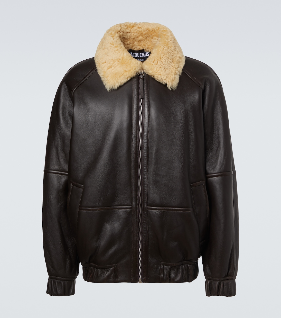 Bombardier leather bomber jacket | Jacquemus