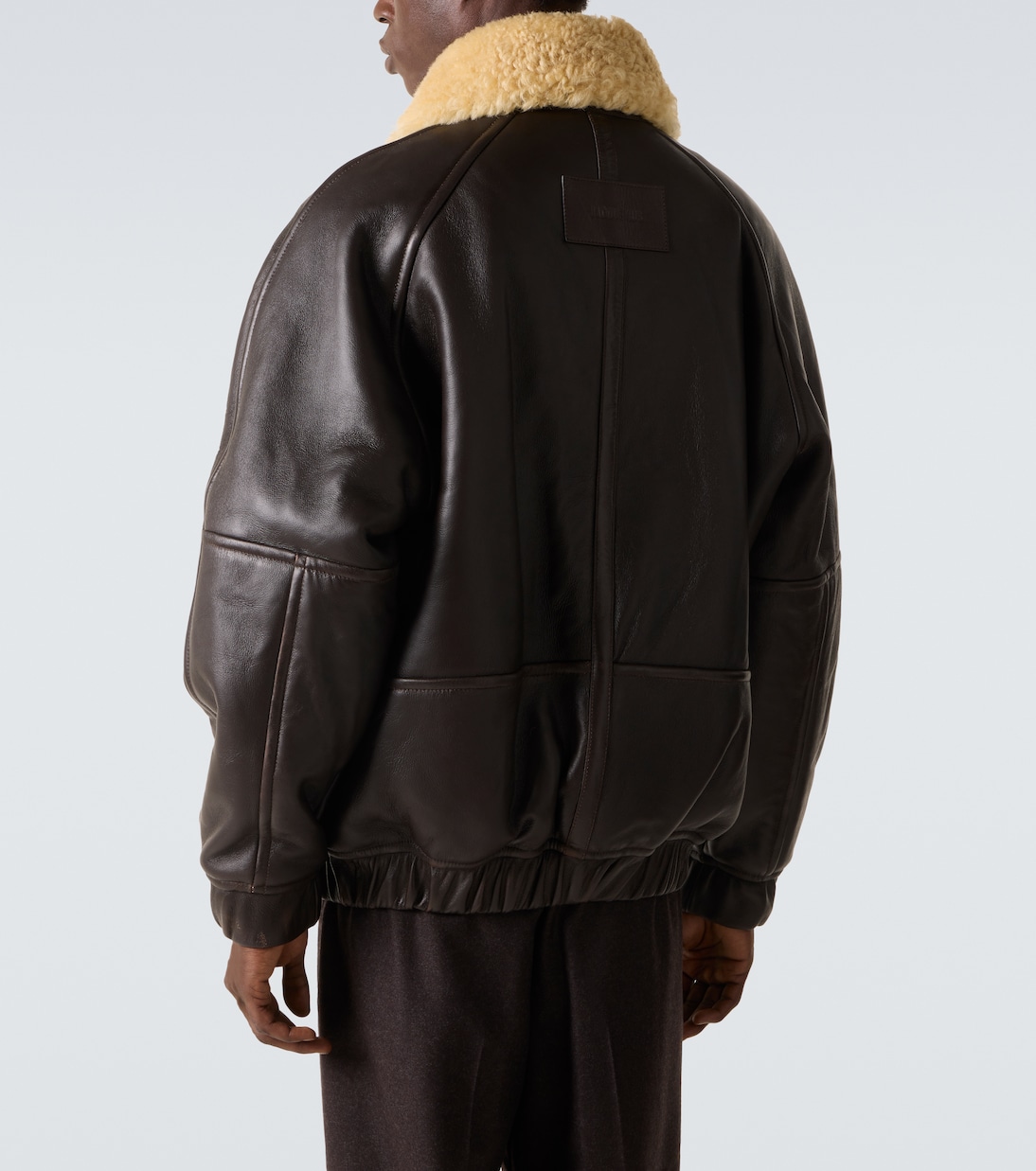 Bombardier leather bomber jacket | Jacquemus