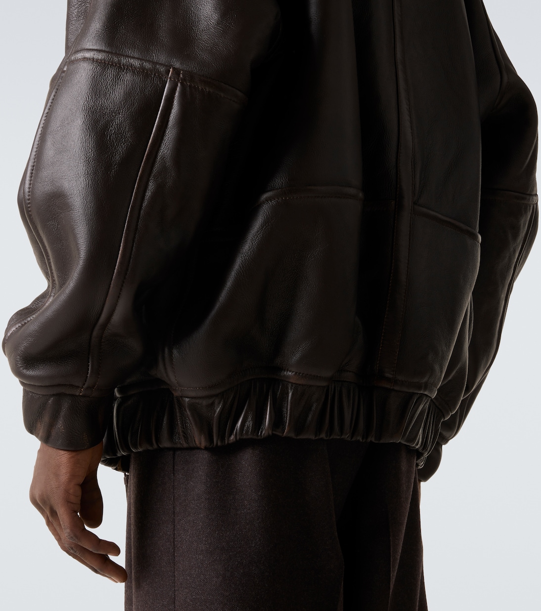 Bombardier leather bomber jacket | Jacquemus