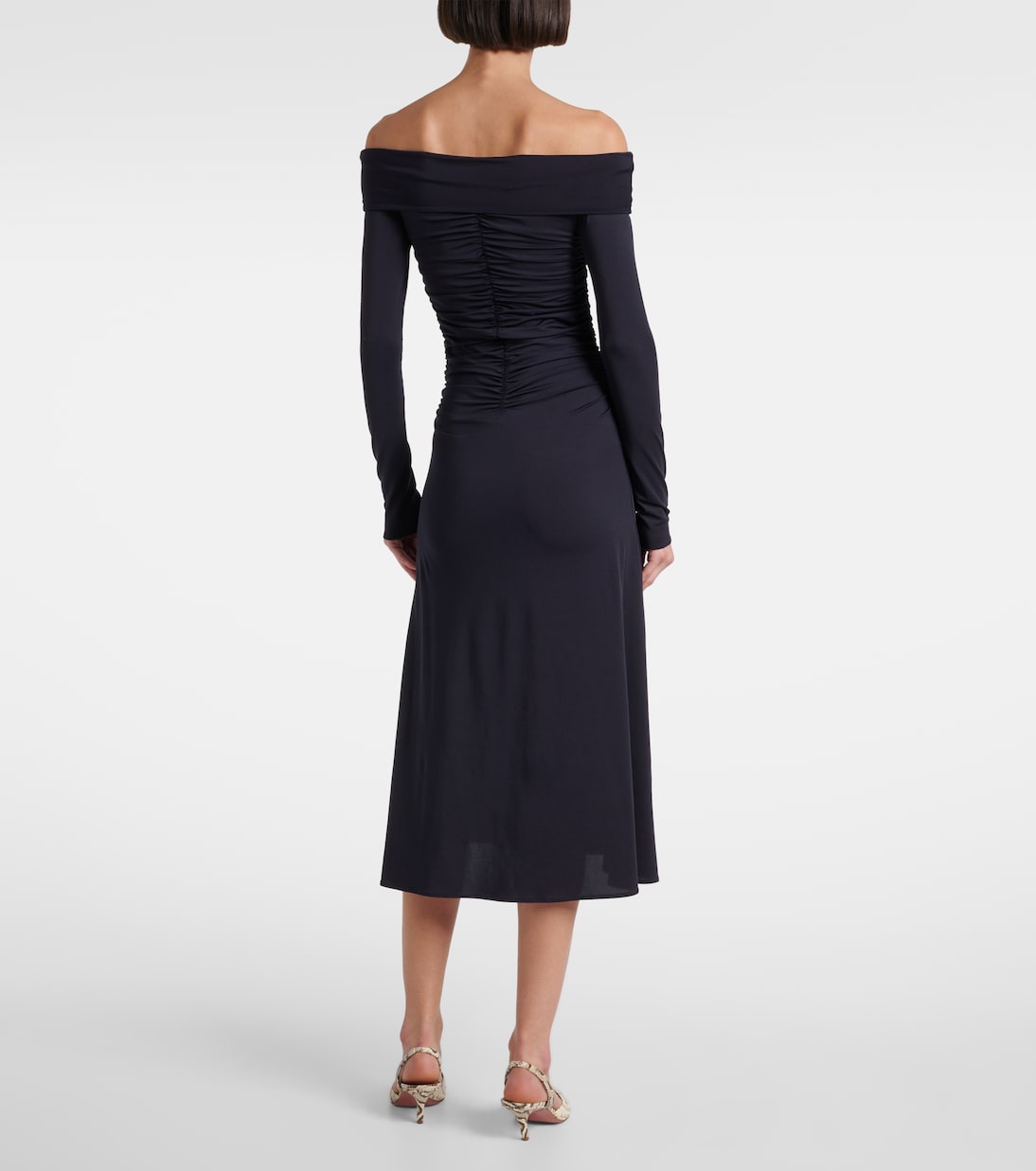 Vestido largo Callie de jersey fruncido | Altuzarra