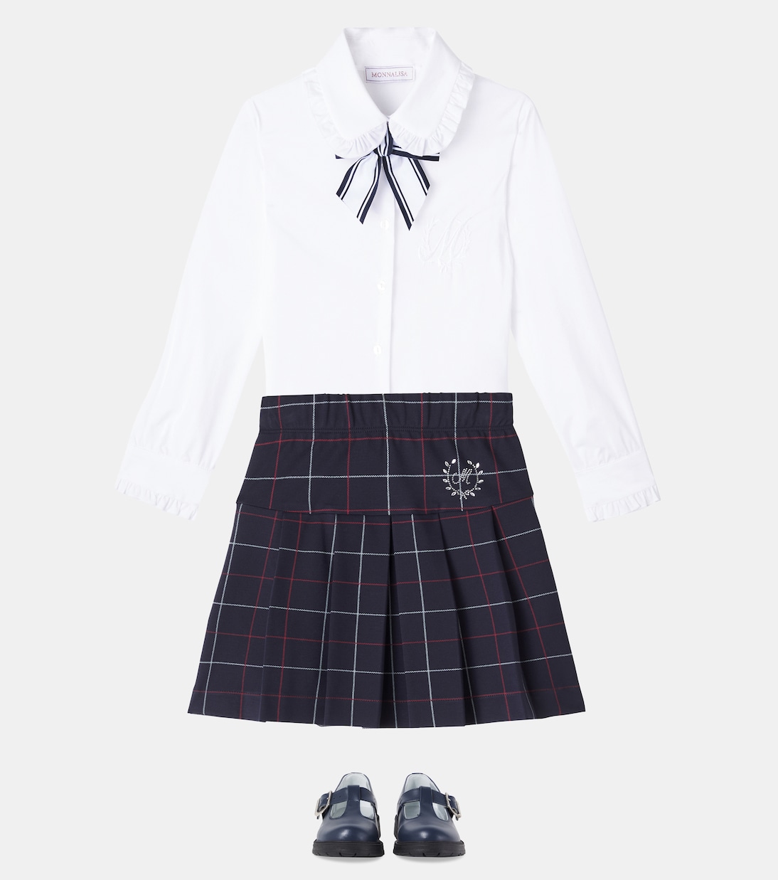 Checked pleated skirt | Monnalisa
