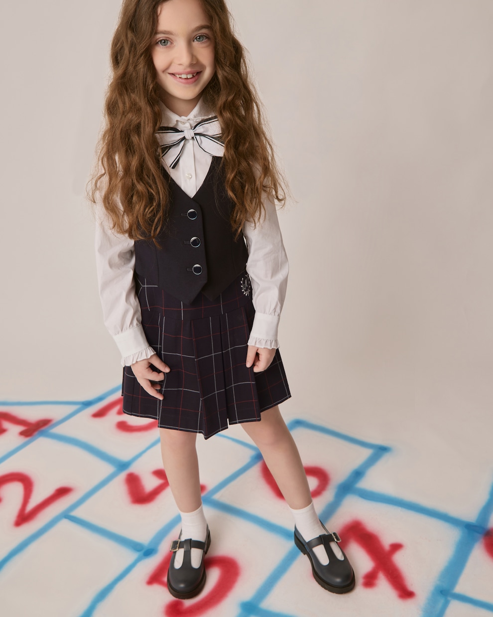 Checked pleated skirt | Monnalisa
