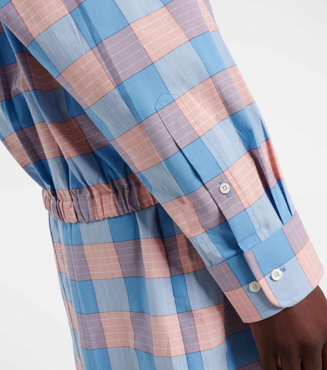 Chemise en coton à carreaux | Prada