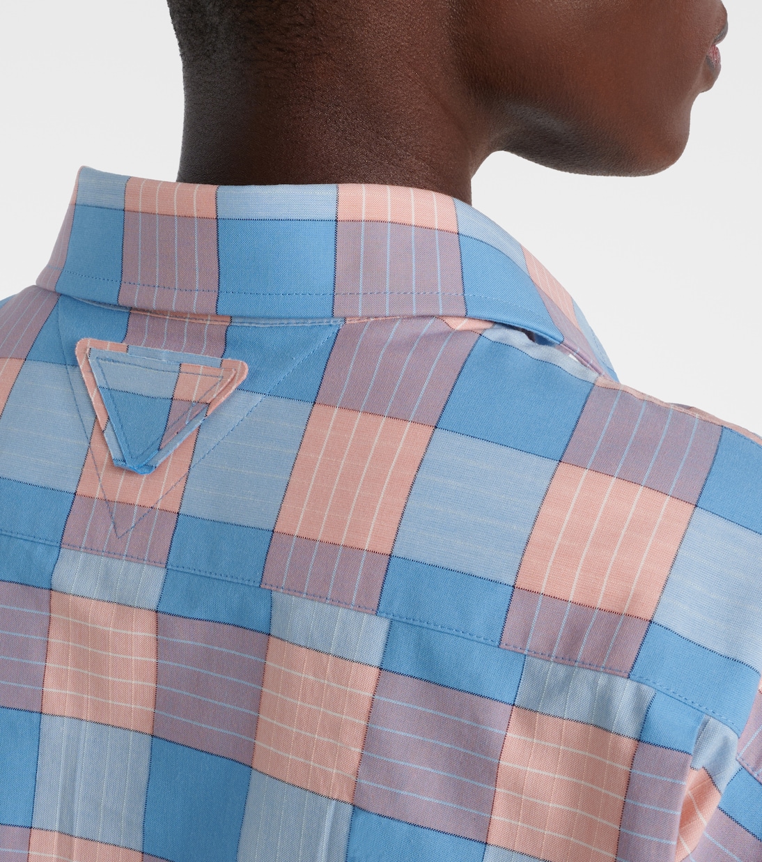 Chemise en coton à carreaux | Prada
