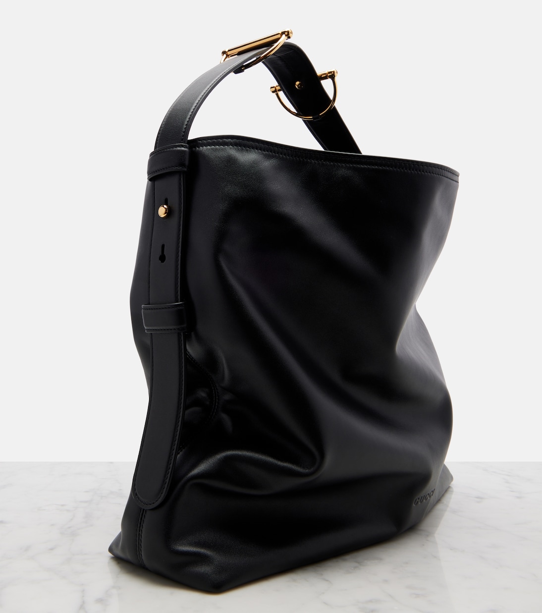 Gucci Softbit L号皮革单肩包 | Gucci