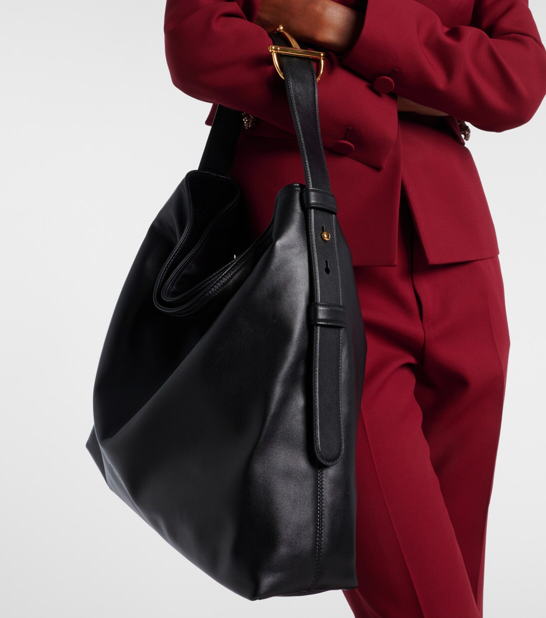 Gucci Softbit L号皮革单肩包 | Gucci
