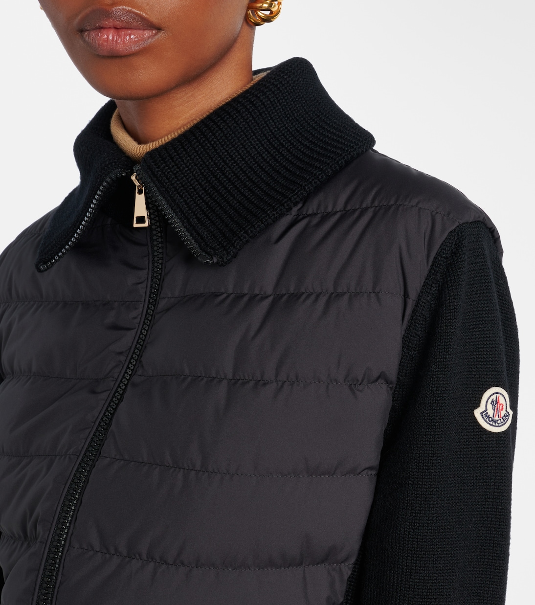 Daunenjacke mit Schurwolle | Moncler