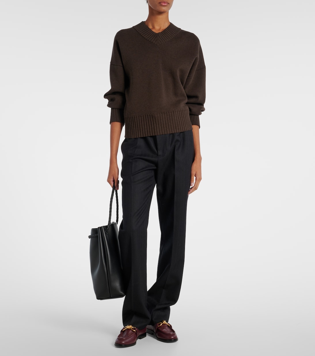 Andiamo Small leather bucket bag | Bottega Veneta