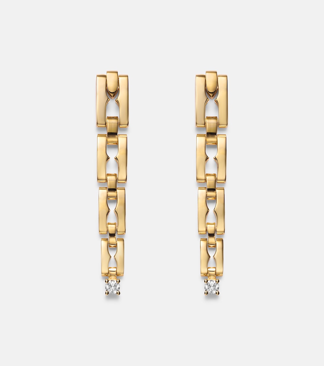 Orecchini pendenti B.zero1 in oro 18kt con diamanti | Bvlgari