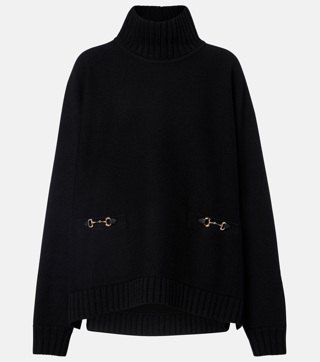Horsebit wool-blend turtleneck sweater | Gucci