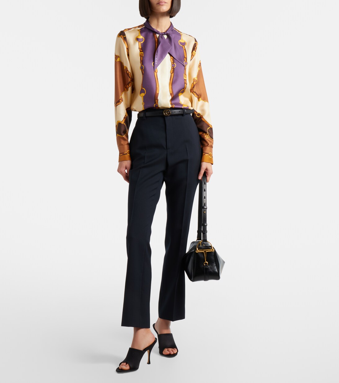 Printed silk shirt | Gucci