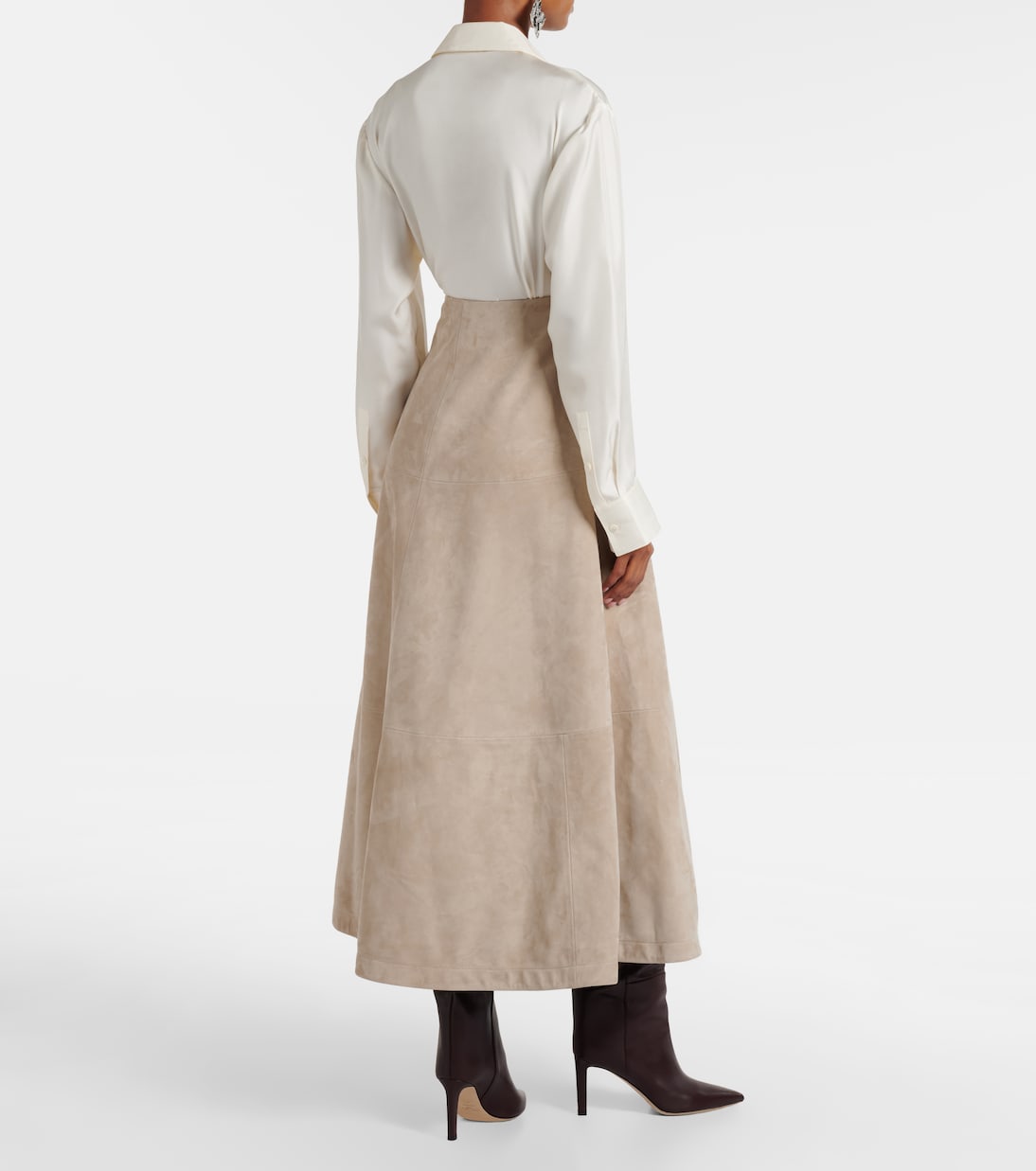 Varda suede maxi skirt  | Altuzarra