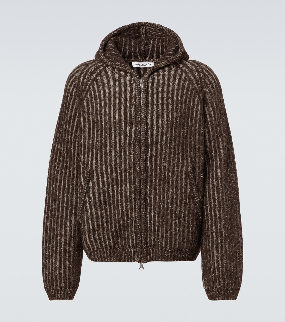 Kapuzenjacke Level aus Rippstrick | Our Legacy