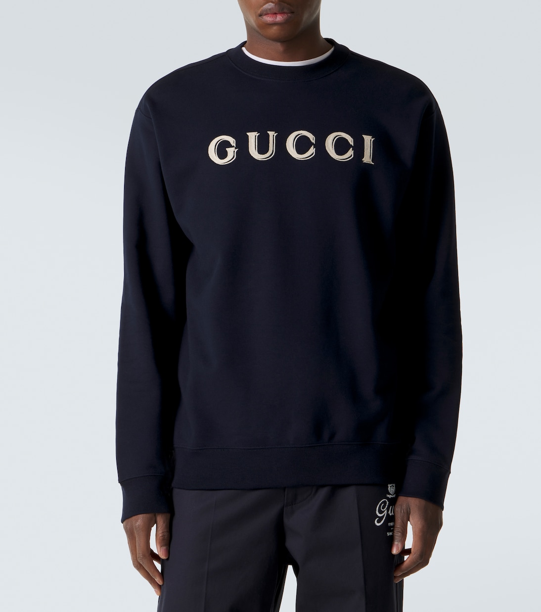 Logo cotton jersey sweatshirt | Gucci