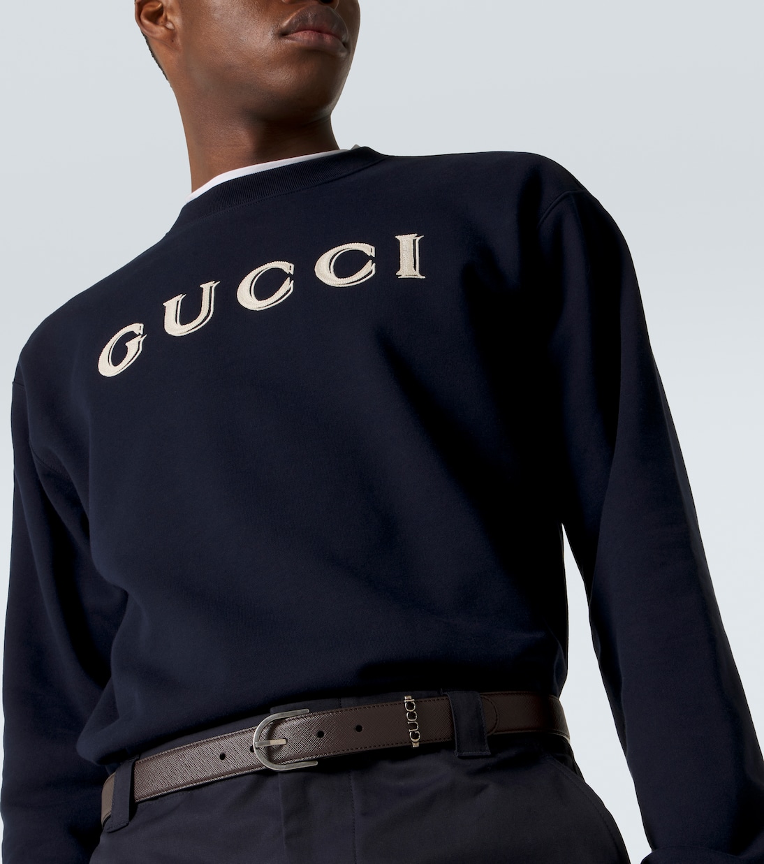Logo cotton jersey sweatshirt | Gucci