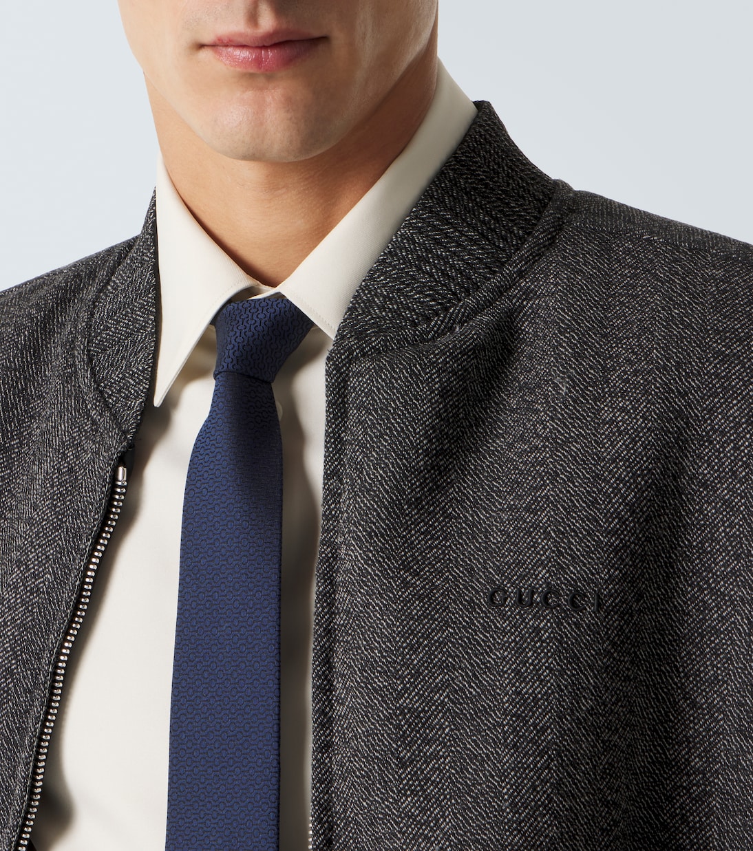 Krawatte Horsebit aus Seiden-Jacquard | Gucci