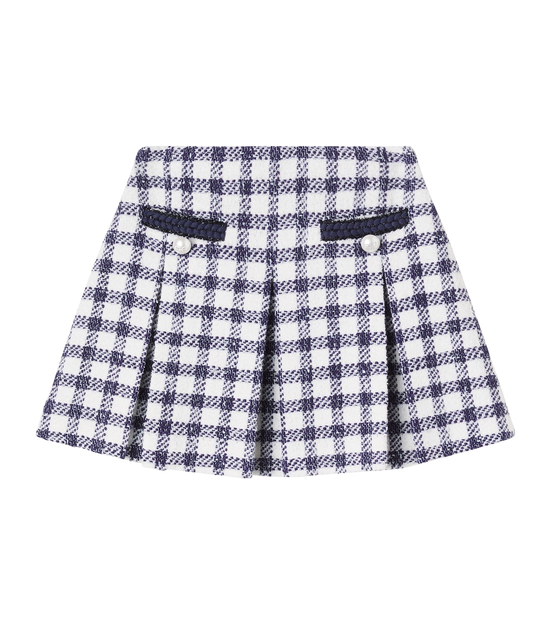 Checked bouclé skirt | Self-Portrait Kids