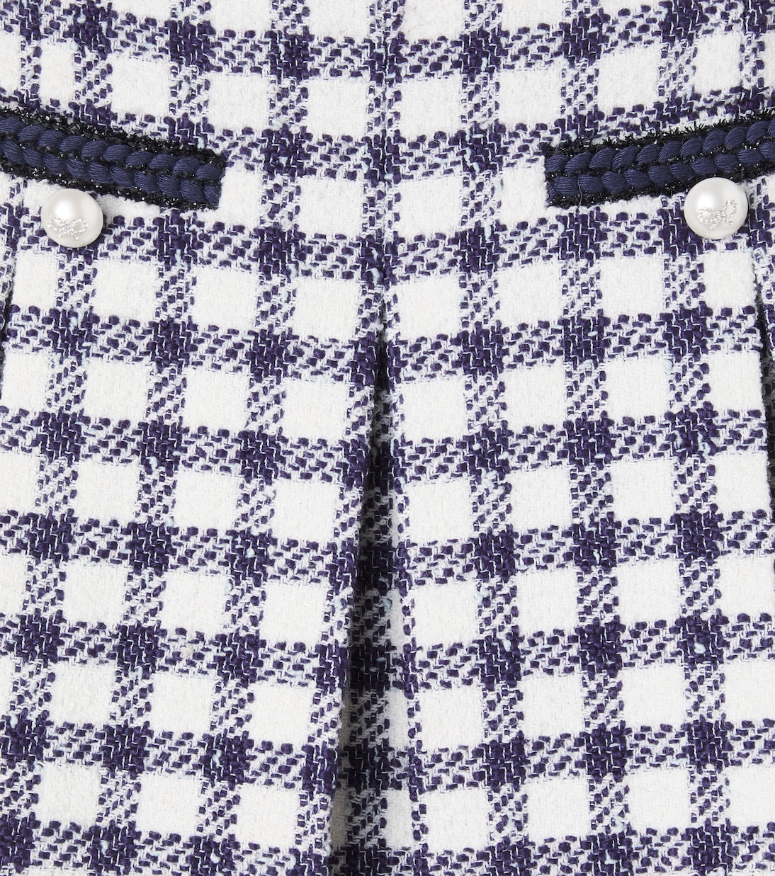 Checked bouclé skirt | Self-Portrait Kids