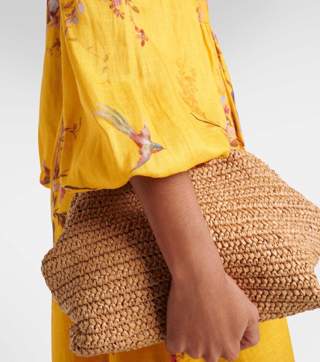 Floral linen midi dress | Zimmermann