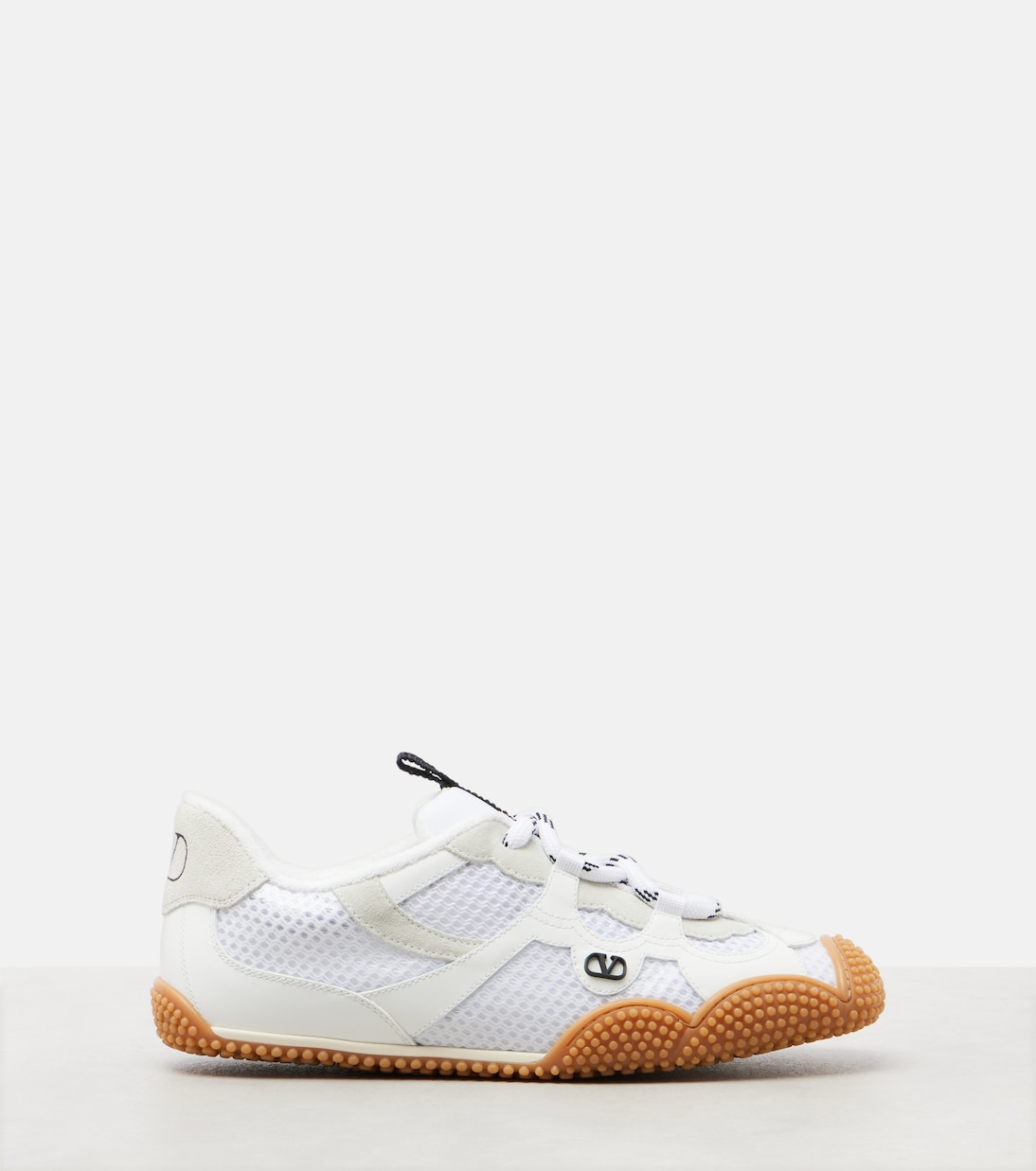 Amphibia suede-trimmed sneakers  | Valentino Garavani