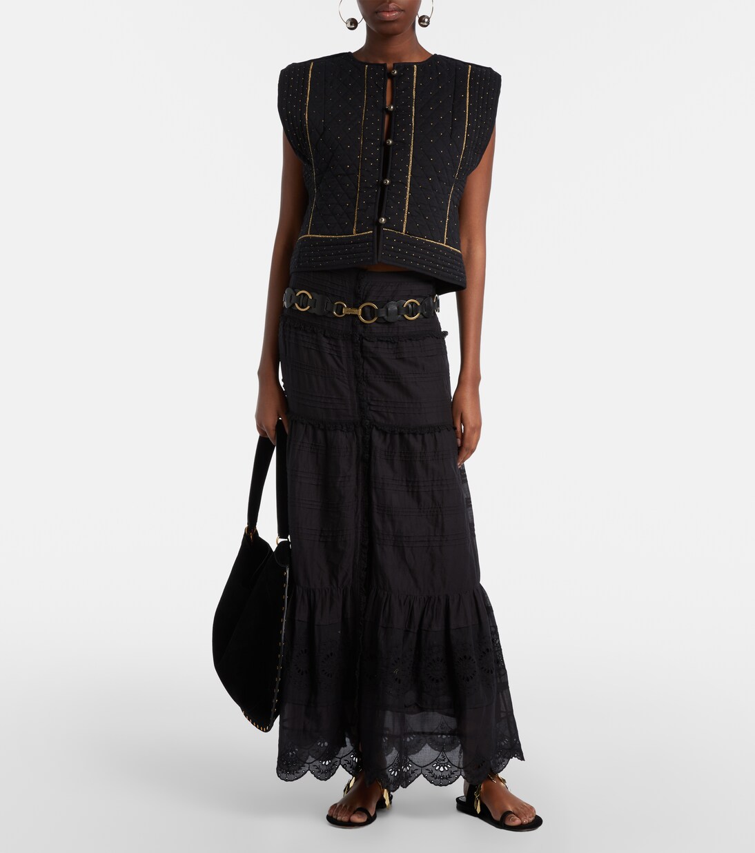 Falda larga Paoline con encaje | Marant Etoile