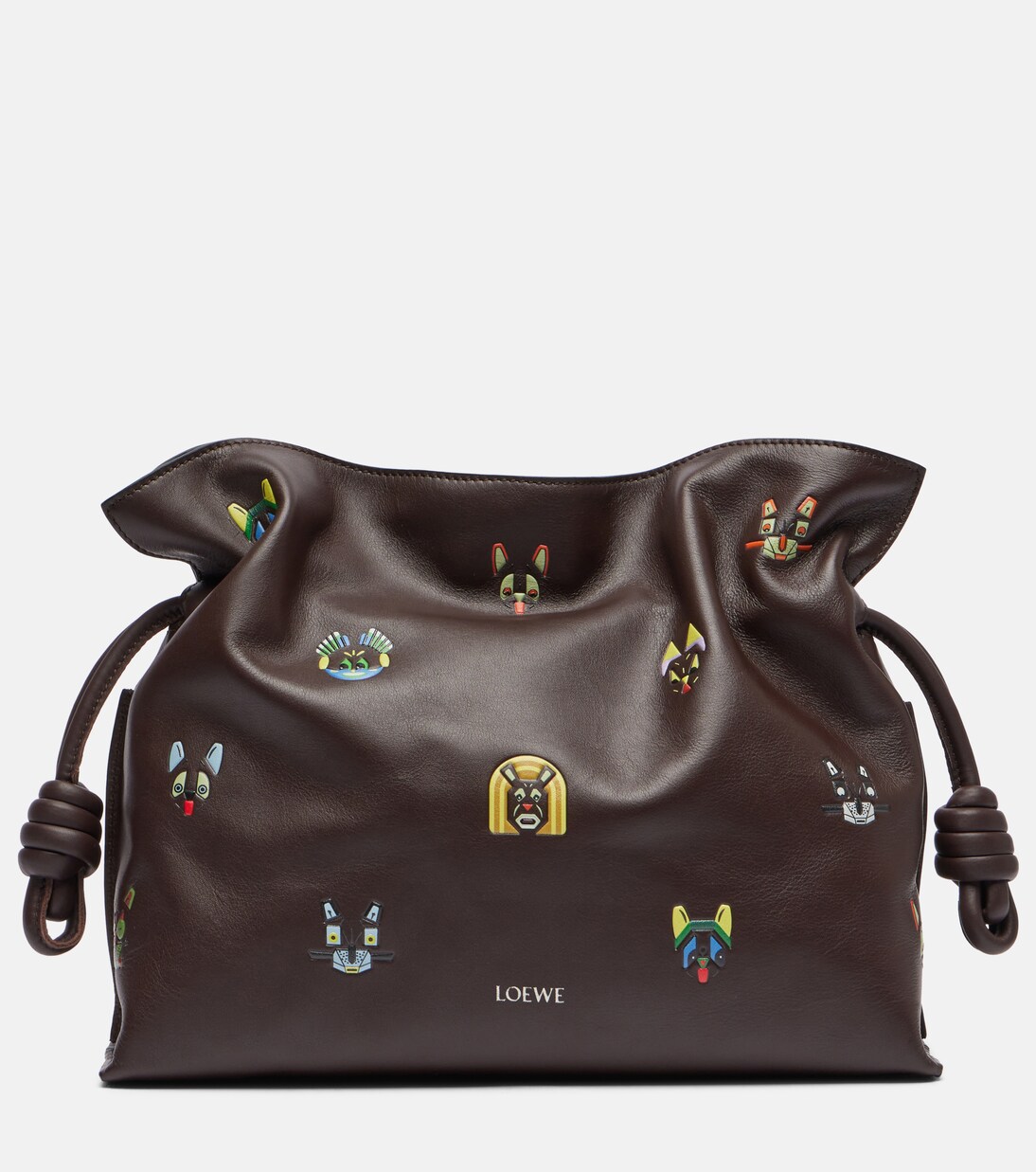 x Louis Wain – Pochette Flamenco en cuir | Loewe