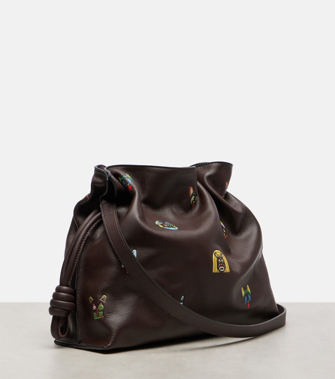 x Louis Wain – Pochette Flamenco en cuir | Loewe