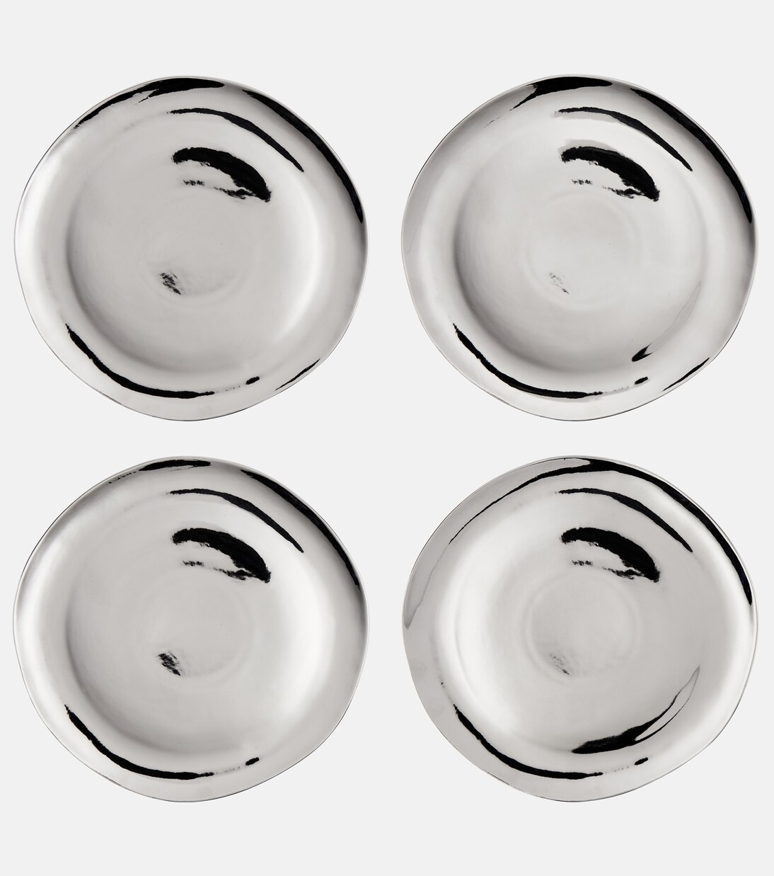 Set of 4 porcelain dinner plates | Bitossi