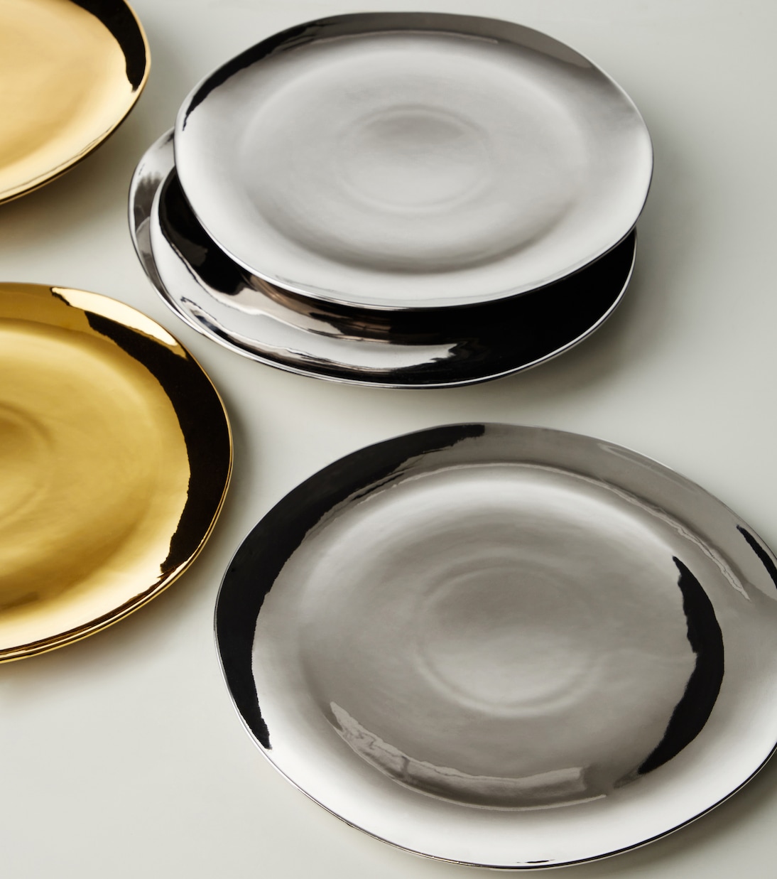 Set of 4 porcelain dinner plates | Bitossi