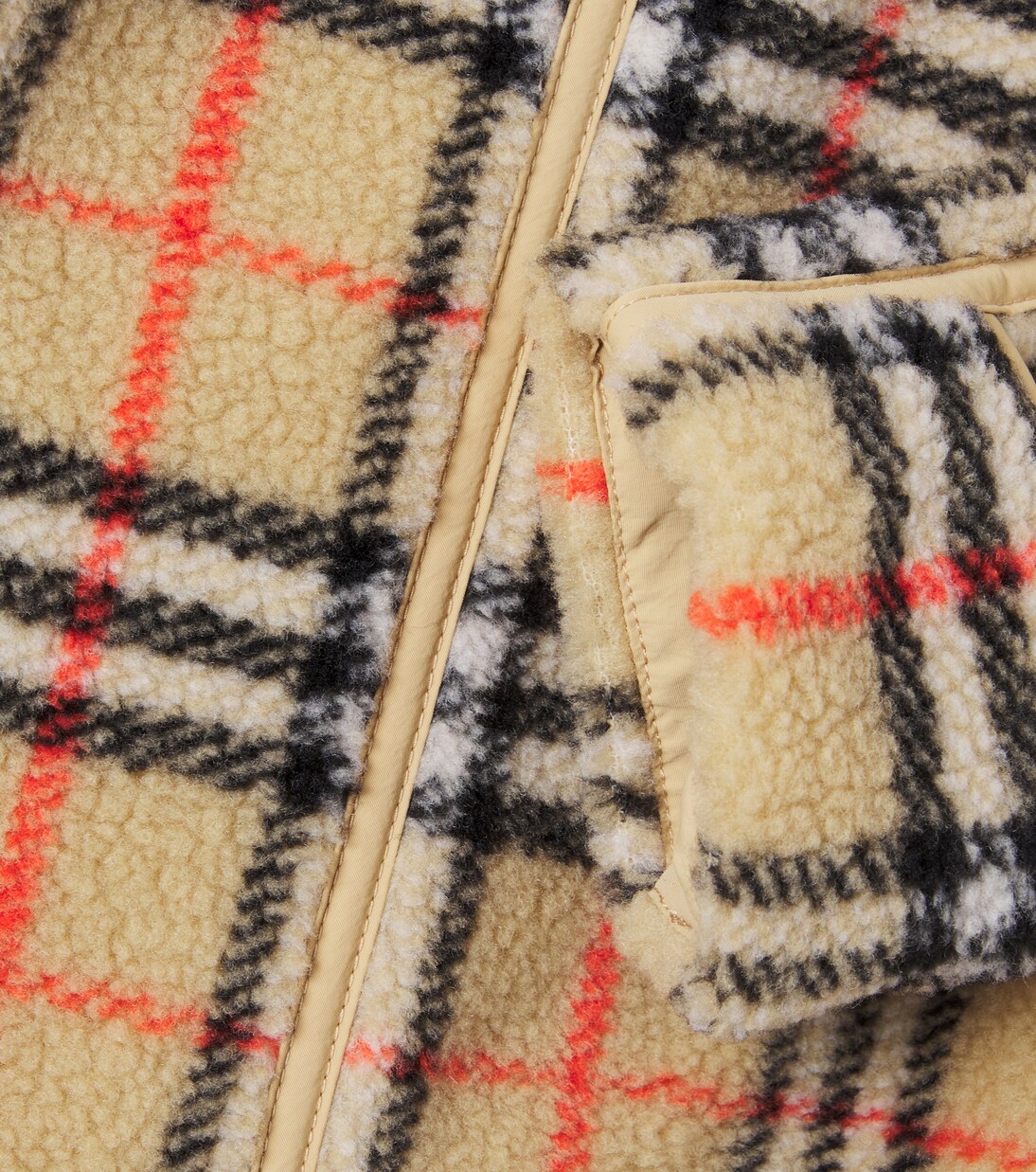 Baby Burberry Check hooded teddy onesie | Burberry Kids