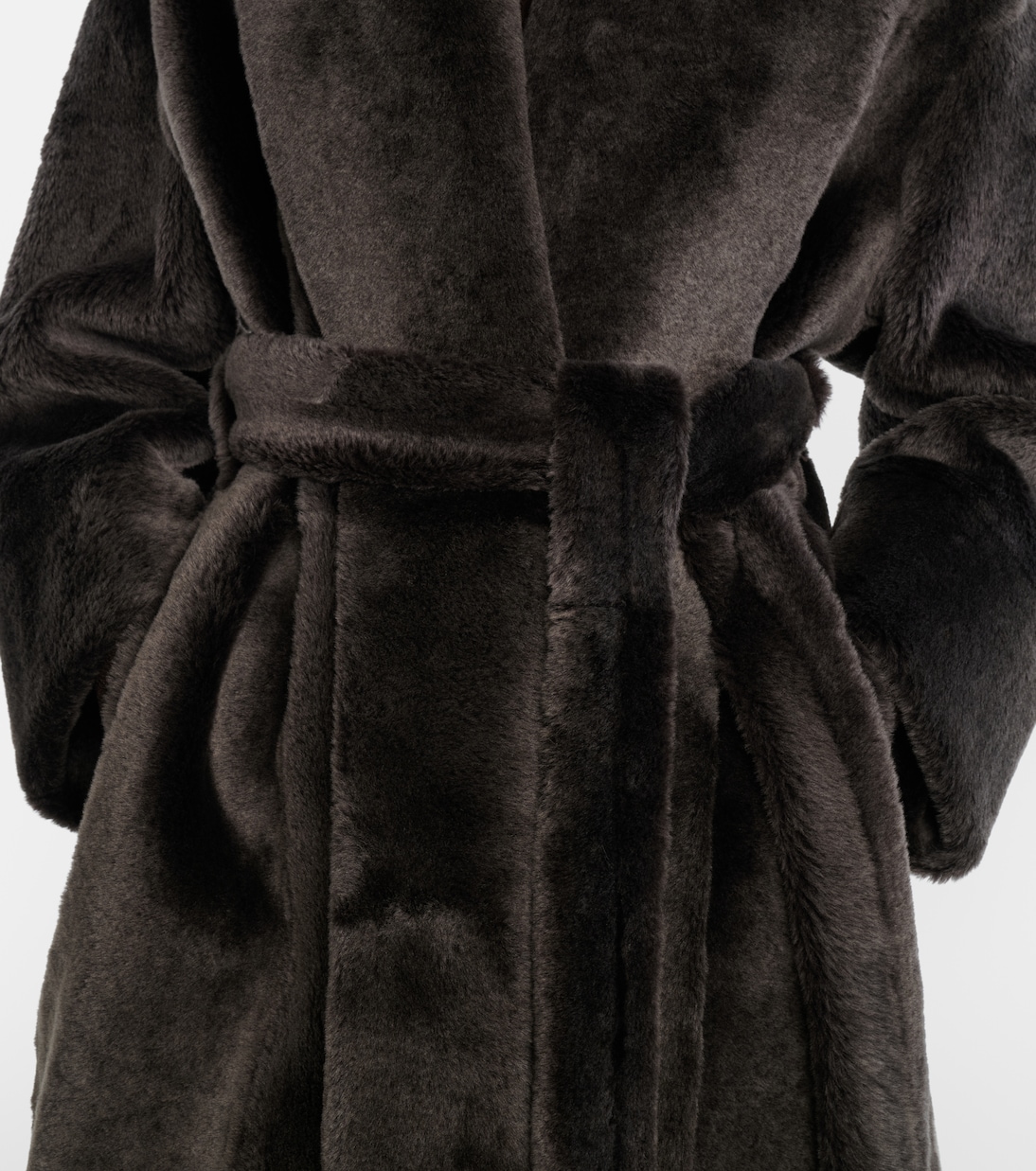 Juno shearling wrap coat | Nour Hammour